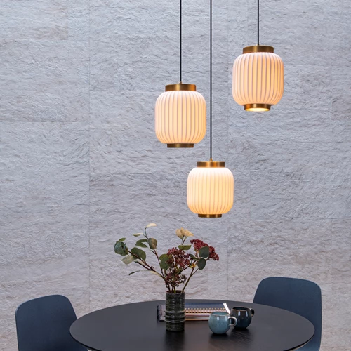 Lucide GOSSE - Suspension - 3xE27 - Blanc - ambiance 1